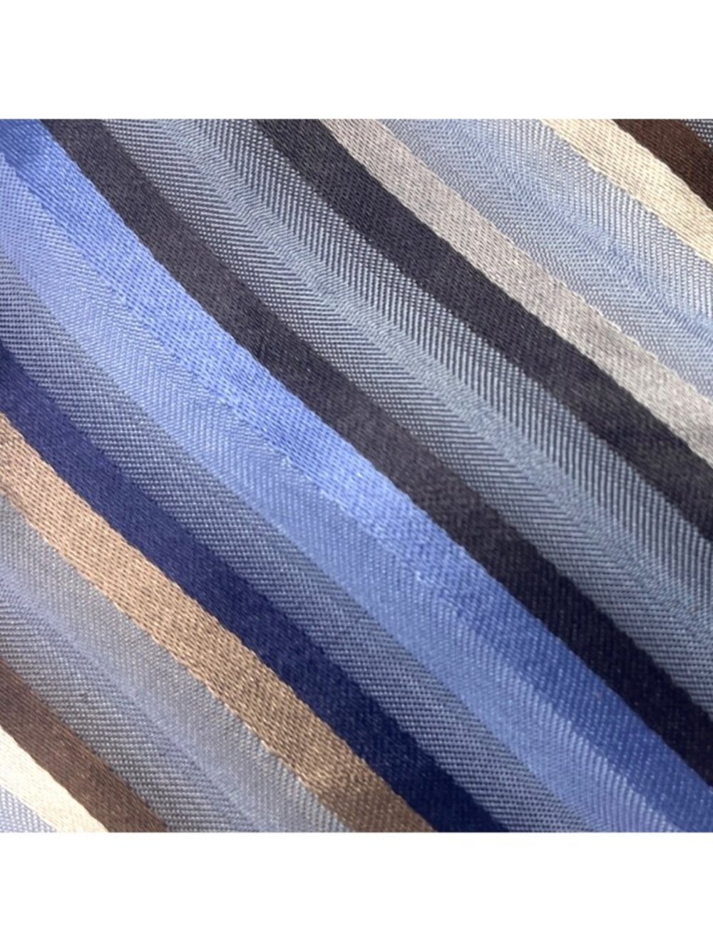 Kenneth Cole Reaction Designer Striped Tie Blue Gray Black Copper Gold (3/$15) - Picture 4 of 8